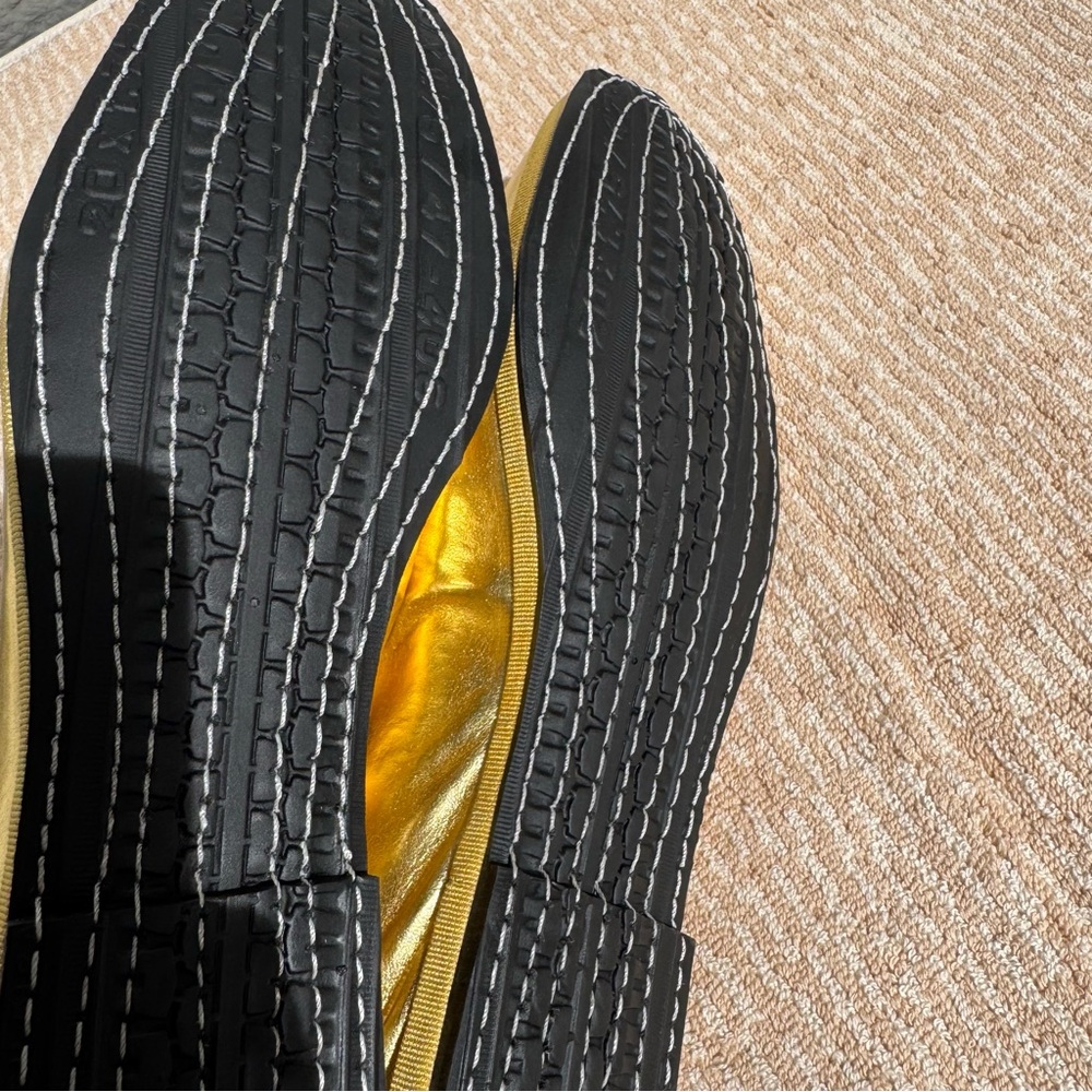 Le Orsine Metallic Gold Loafers NWOB size‎ 42 - Picture 3 of 6